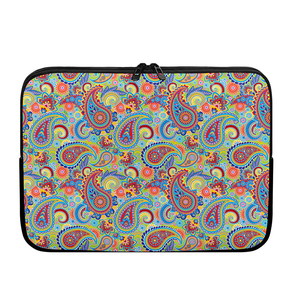 Asian Paisley Pattern Print Laptop Sleeve