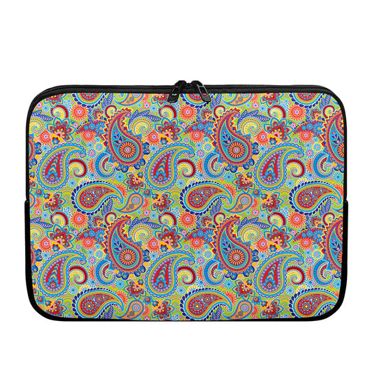 Asian Paisley Pattern Print Laptop Sleeve