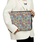 Asian Paisley Pattern Print Laptop Sleeve