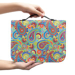 Asian Paisley Pattern Print Leather Bible Cover