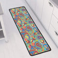 Asian Paisley Pattern Print Long Kitchen Mat