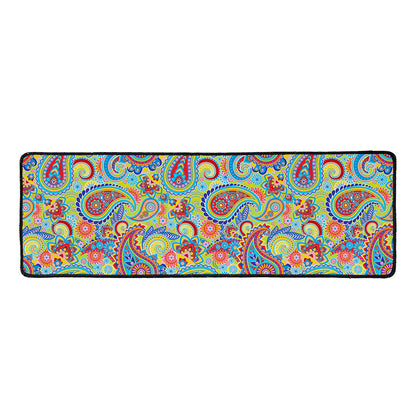 Asian Paisley Pattern Print Long Kitchen Mat