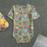 Asian Paisley Pattern Print Men's Bodysuit