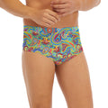Asian Paisley Pattern Print Men's Briefs