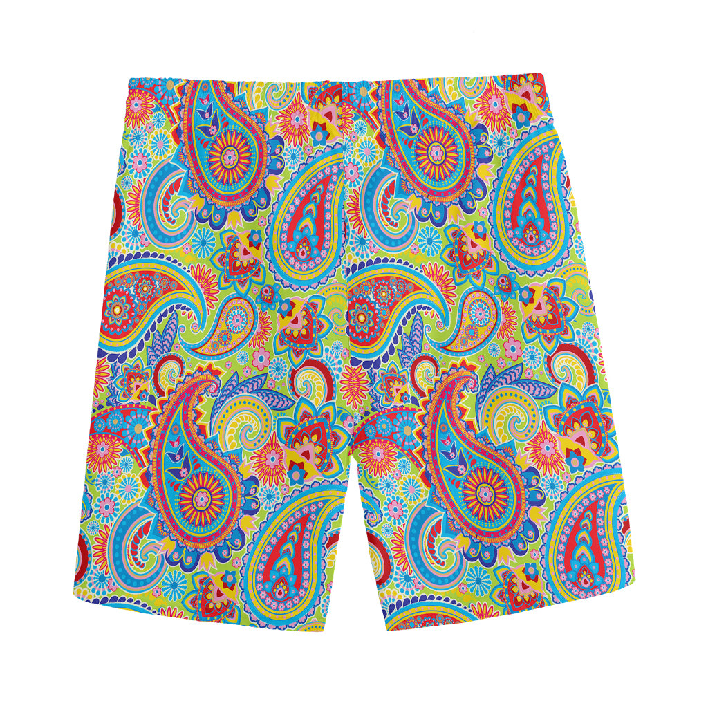 Asian Paisley Pattern Print Men's Sports Shorts