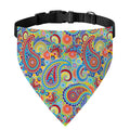 Asian Paisley Pattern Print Over The Collar Dog Bandana