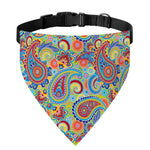 Asian Paisley Pattern Print Over The Collar Dog Bandana