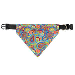 Asian Paisley Pattern Print Over The Collar Dog Bandana