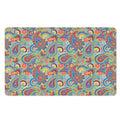 Asian Paisley Pattern Print Polyester Doormat