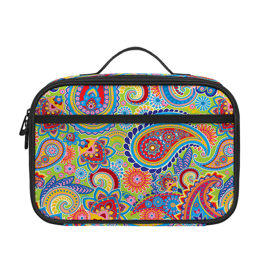 Asian Paisley Pattern Print Portable Lunch Bag