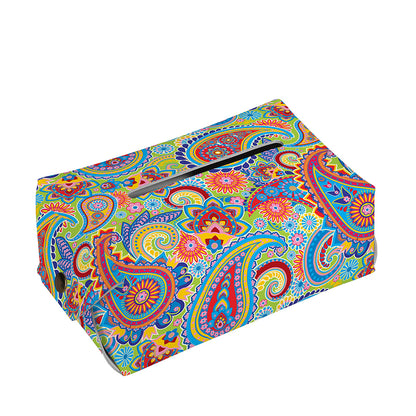 Asian Paisley Pattern Print Rectangle Tissue Box Cover