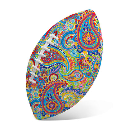 Asian Paisley Pattern Print Rugby Ball