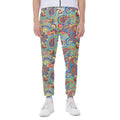 Asian Paisley Pattern Print Joggers