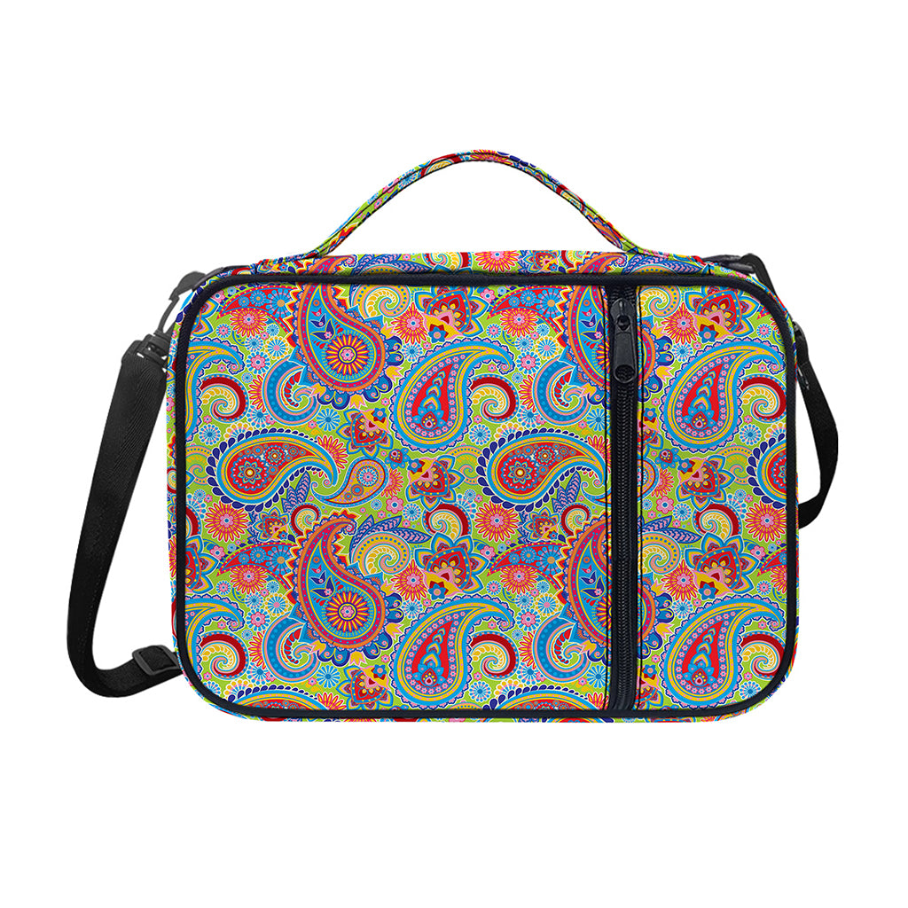 Asian Paisley Pattern Print Shoulder Strap Bible Bag
