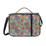 Asian Paisley Pattern Print Shoulder Strap Bible Bag