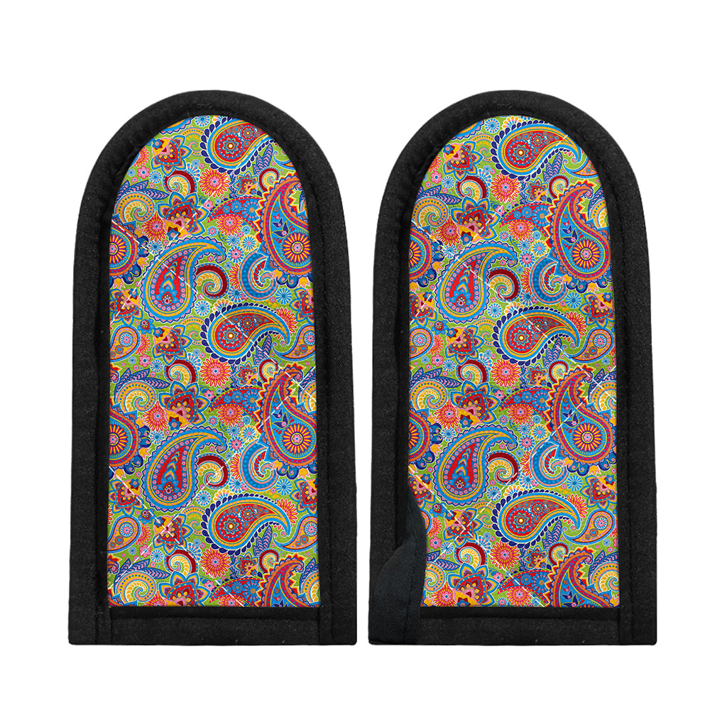 Asian Paisley Pattern Print Skillet Handle Cover