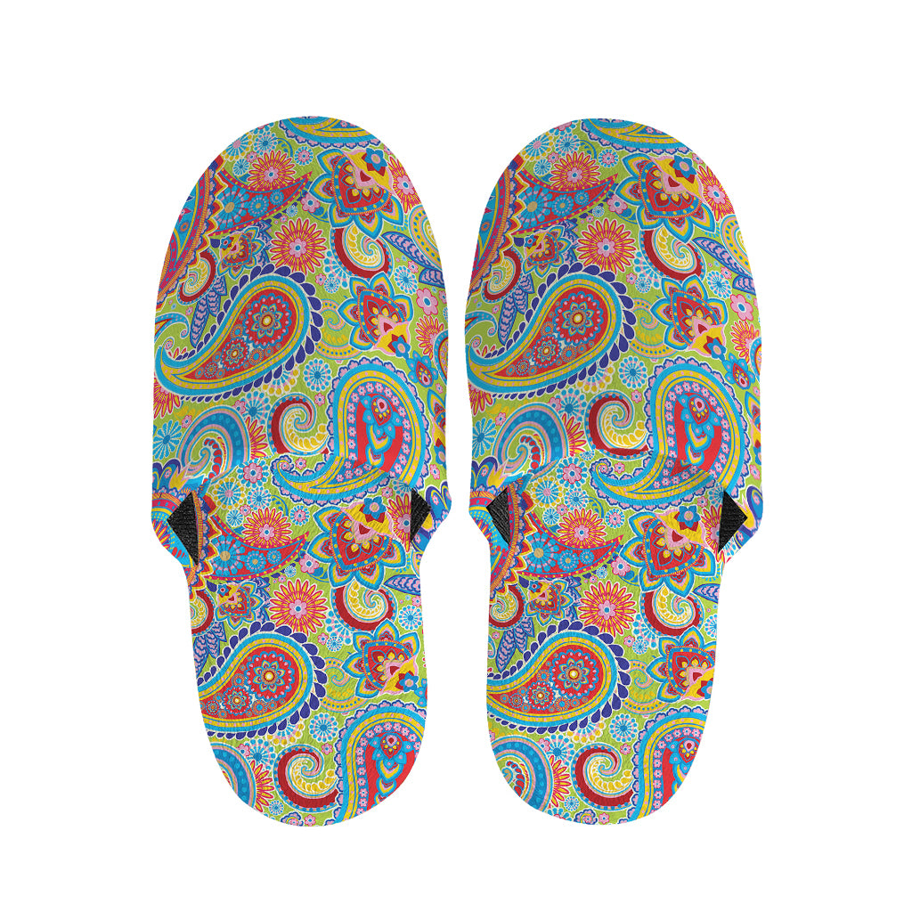 Asian Paisley Pattern Print Slippers
