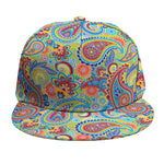 Asian Paisley Pattern Print Snapback Cap
