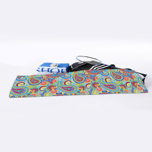 Asian Paisley Pattern Print Sports Towel