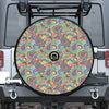 Asian Paisley Pattern Print Tire Cover With Camera Hole