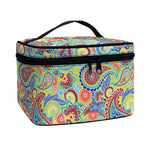 Asian Paisley Pattern Print Travel Makeup Bag