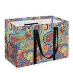 Asian Paisley Pattern Print Utility Tote Bag