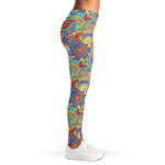 Asian Paisley Pattern Print Women's Leggings