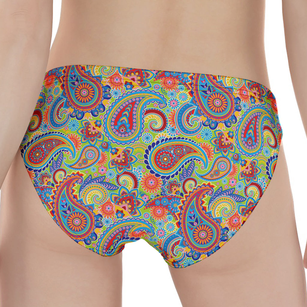 Asian Paisley Pattern Print Women's Panties