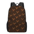 Asian Phoenix Pattern Print 17 Inch Backpack