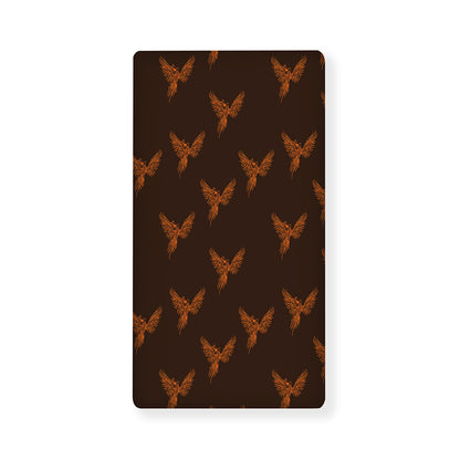Asian Phoenix Pattern Print Baby Crib Sheet
