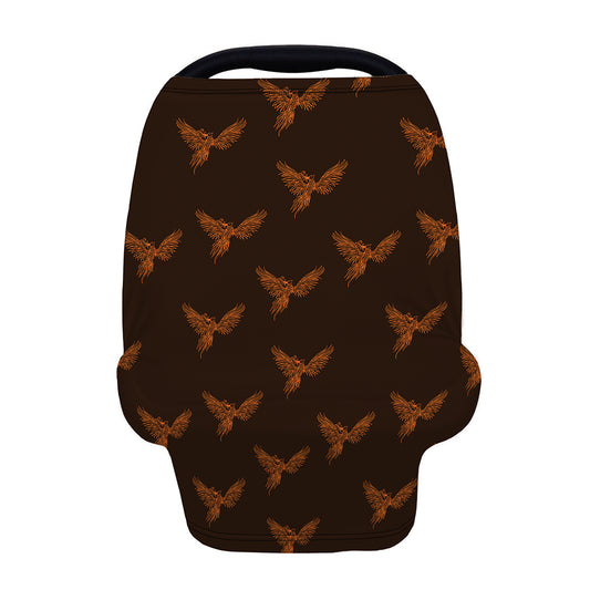 Asian Phoenix Pattern Print Baby Seat Cover