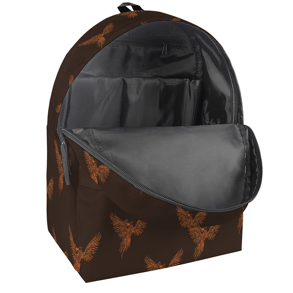 Asian Phoenix Pattern Print Backpack