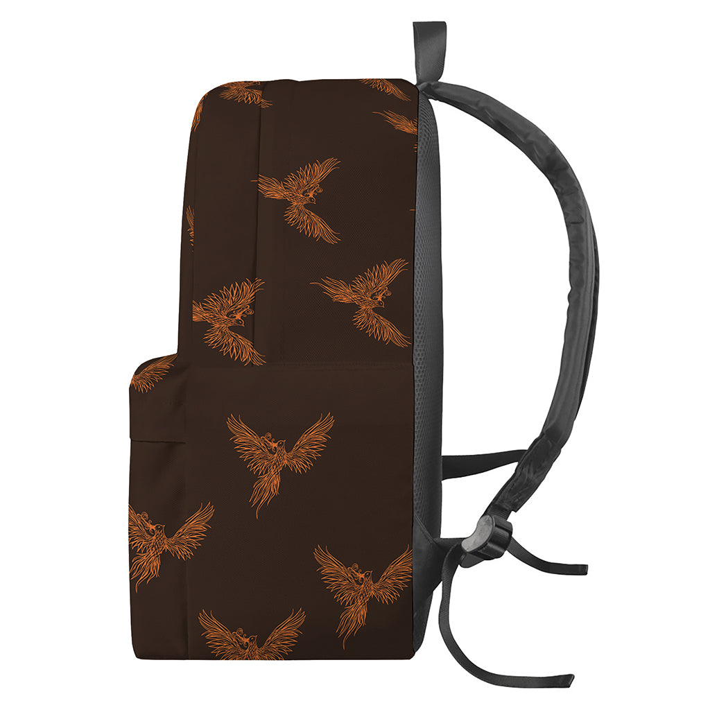 Asian Phoenix Pattern Print Backpack