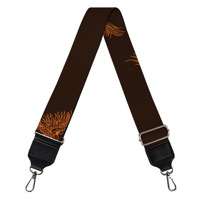 Asian Phoenix Pattern Print Bag Strap