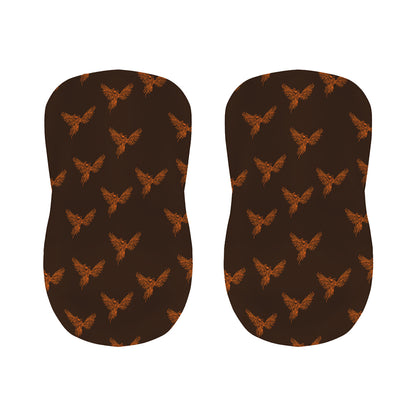 Asian Phoenix Pattern Print Bar Stool Covers
