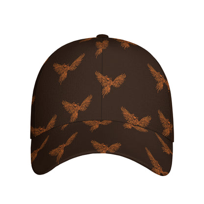 Asian Phoenix Pattern Print Baseball Cap