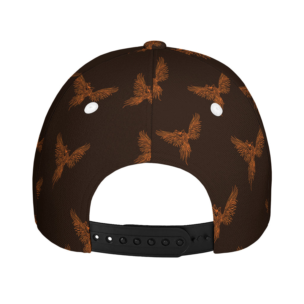 Asian Phoenix Pattern Print Baseball Cap