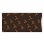 Asian Phoenix Pattern Print Beach Towel