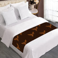 Asian Phoenix Pattern Print Bed Runner