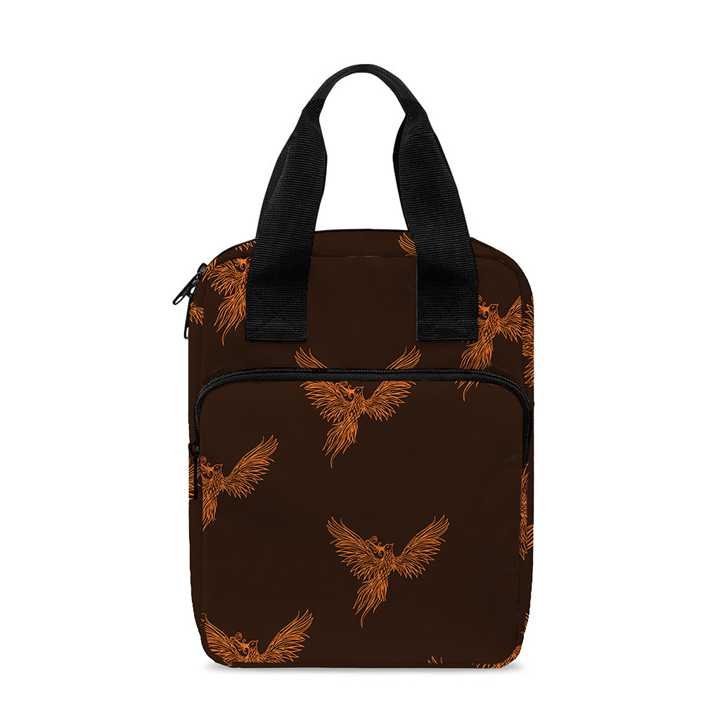 Asian Phoenix Pattern Print Bible Tote Bag