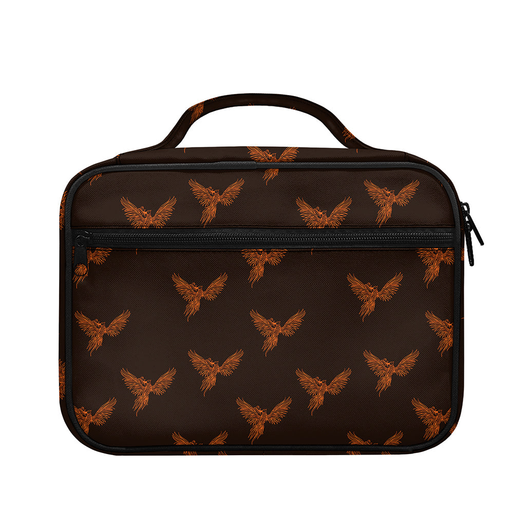 Asian Phoenix Pattern Print Briefcase Bible Bag