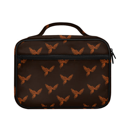 Asian Phoenix Pattern Print Briefcase Bible Bag