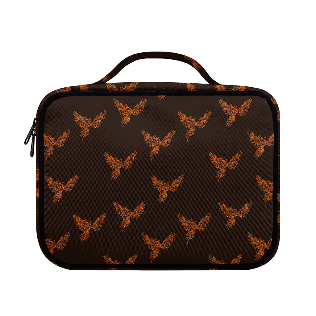 Asian Phoenix Pattern Print Briefcase Bible Bag