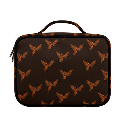 Asian Phoenix Pattern Print Briefcase Bible Bag
