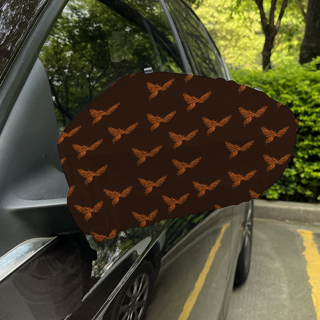 Asian Phoenix Pattern Print Car Side Mirror Covers