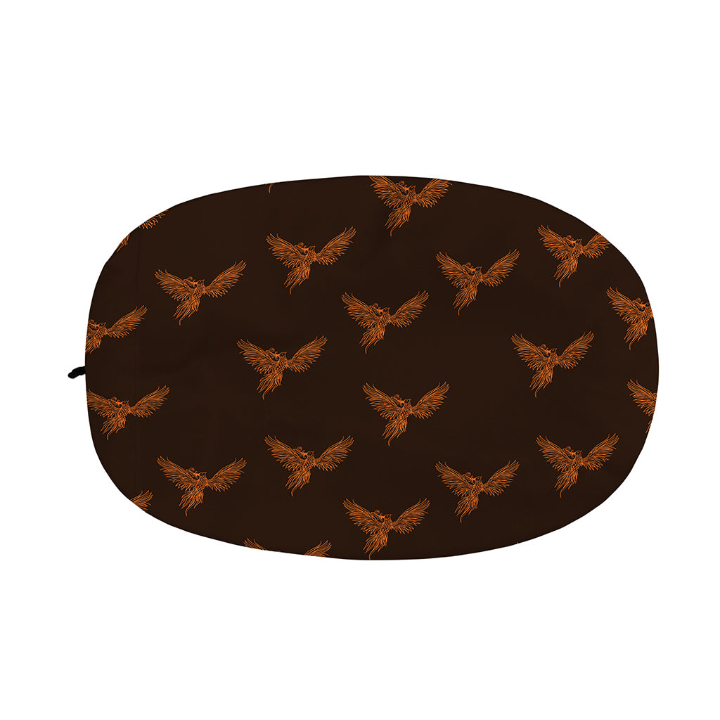 Asian Phoenix Pattern Print Car Side Mirror Covers
