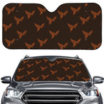 Asian Phoenix Pattern Print Car Windshield Sun Shade