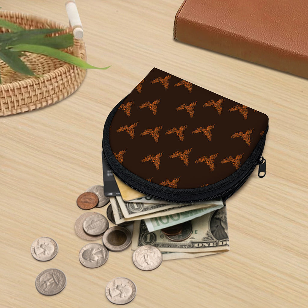 Asian Phoenix Pattern Print Coin Purse