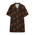 Asian Phoenix Pattern Print Cotton Hawaiian Shirt