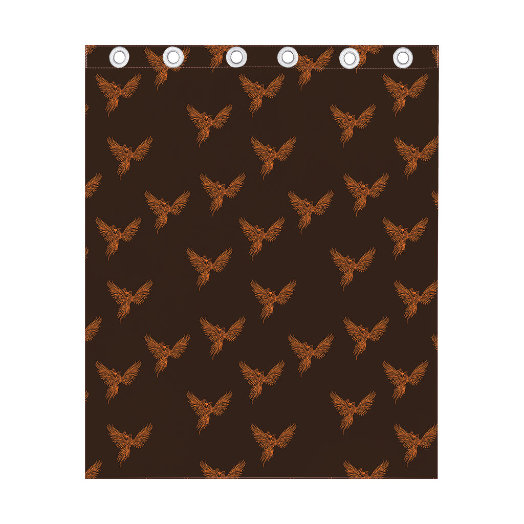 Asian Phoenix Pattern Print Curtain